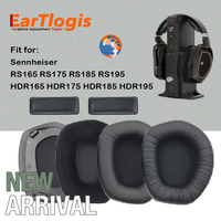 EarTlogis Replacement Ear Pads Headband for Sennheiser RS165 RS175 RS185 RS195 HDR165 HDR175 HDR185 HDR195 RS / HDR 165 175 185