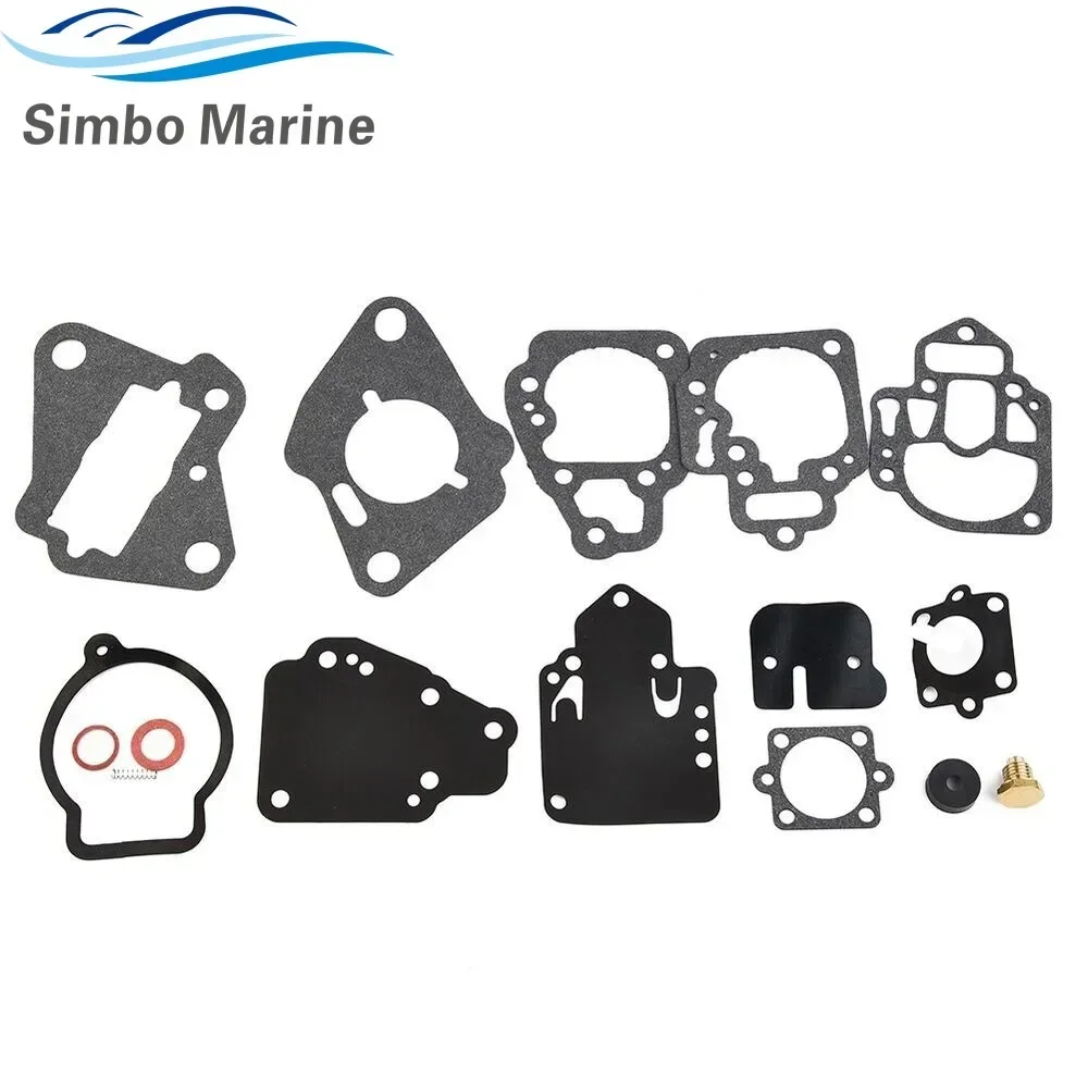 For Mercury Mariner Carb Carburetor Repair Rebuild Kit For Many 6HP 8HP 9.9HP 10HP 15HP 25HP 1395-9761 1395-9761-1 18-7212