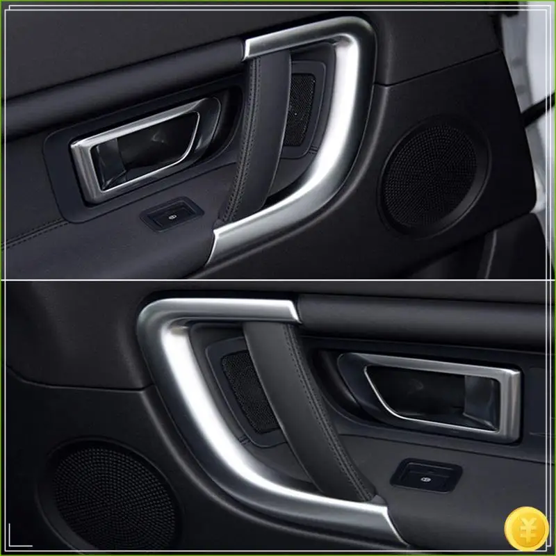 

2PCS Carbon Fiber Car Left+Right Interior Door Pull Handle Cover Trim Replacement Parts For Land Rover Discovery Sport 2015-2019