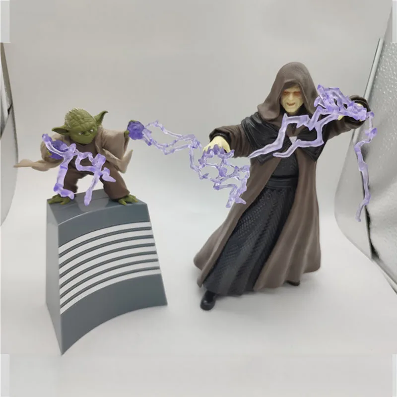 Star Wars Action Figure Sheev Palpatine Master Yoda Darth Sidious Decisive Battle Model Toy Collection Ornaments