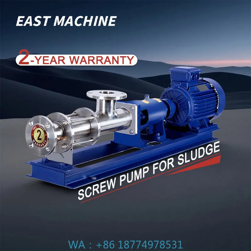 Sludge Transport  Pump OEM CustomizableG Stainless Steel High-Pressure Screw Pump Corrosion Resistance