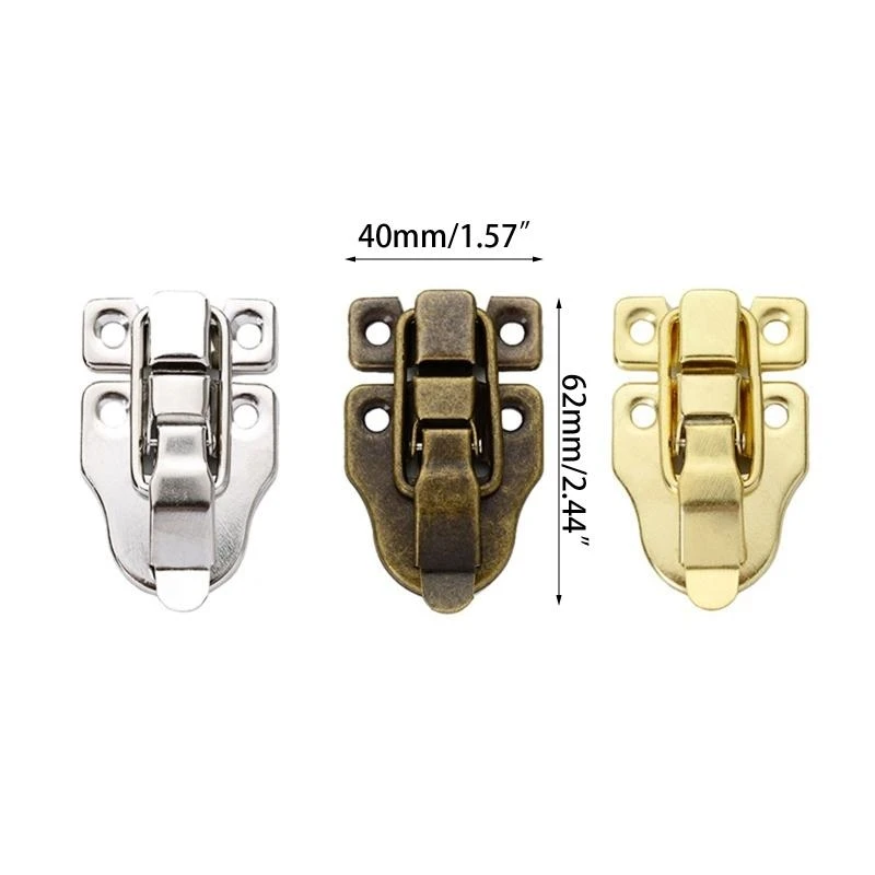 R9UF 빈티지 장식 자물쇠 보석 박스 자물쇠 자물쇠 교체 빈티지 가구 하드웨어