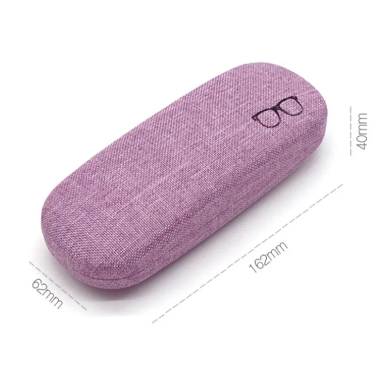 Fashion Glasses Case Hard Shell Linen Fabrics Eyewear Cases Cover Protective for Men Women Sunglasses Eyeglasses Box