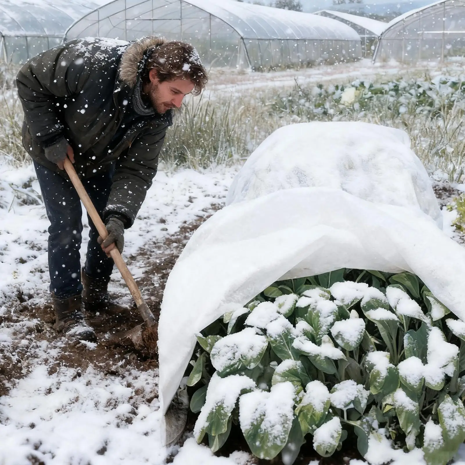 Frost Cloths For Outdoor Plants Garden Row Covers Sun Protection Breathable Cloth For Cold Weather Vegetable Flower Crop Shrub