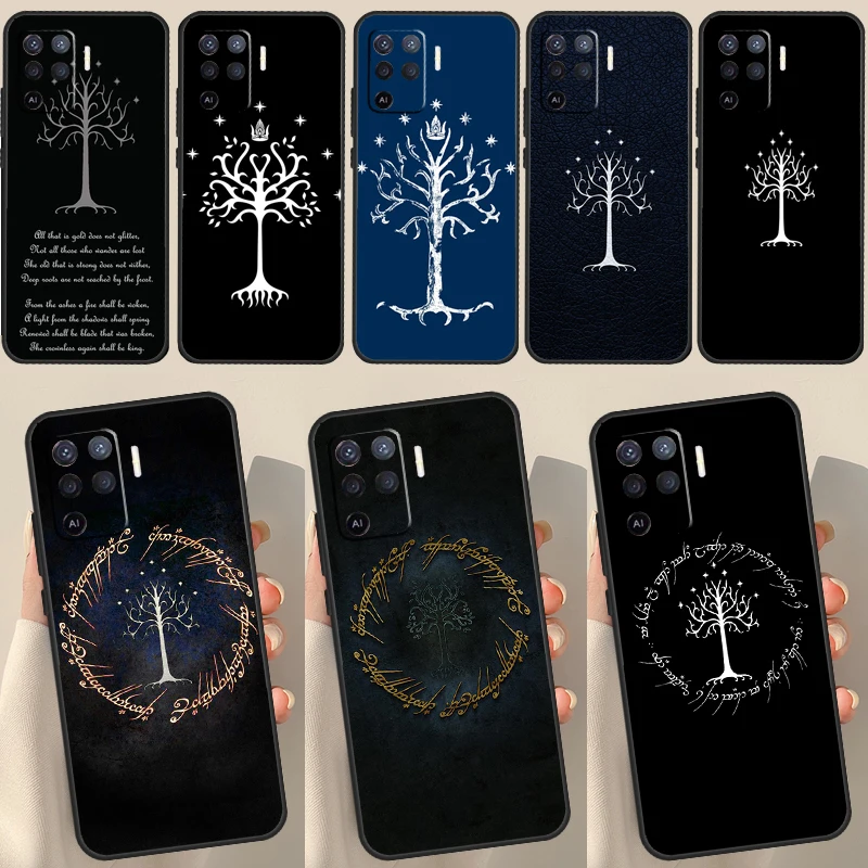 Tree Of Gondor  Lotrs Case For OPPO A1K A3S A5S A15 A16 A52 A72 A5 A9 A31 A53 A83 A91 A93 A54 A74 A94 Cover Capa