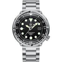 Steeldive SD1975 esfera de Color caramelo bisel cerámico 30ATM 300m impermeable acero inoxidable NH35 atún reloj de buceo para hombre automático