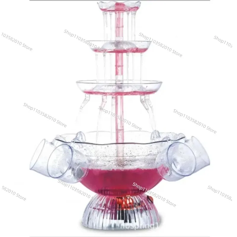 

Waterfall Design Drink Fountain for Parties Easy Use Party Wedding Wine Fountain 3 Tier Party Drinking Fountain