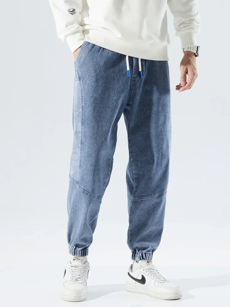 

Spring Summer Black Blue Baggy Jeans Men Hip Hop Streetwear Loose Harem Jean Pants Male Casual Jogger Trousers Plus Size 8XL