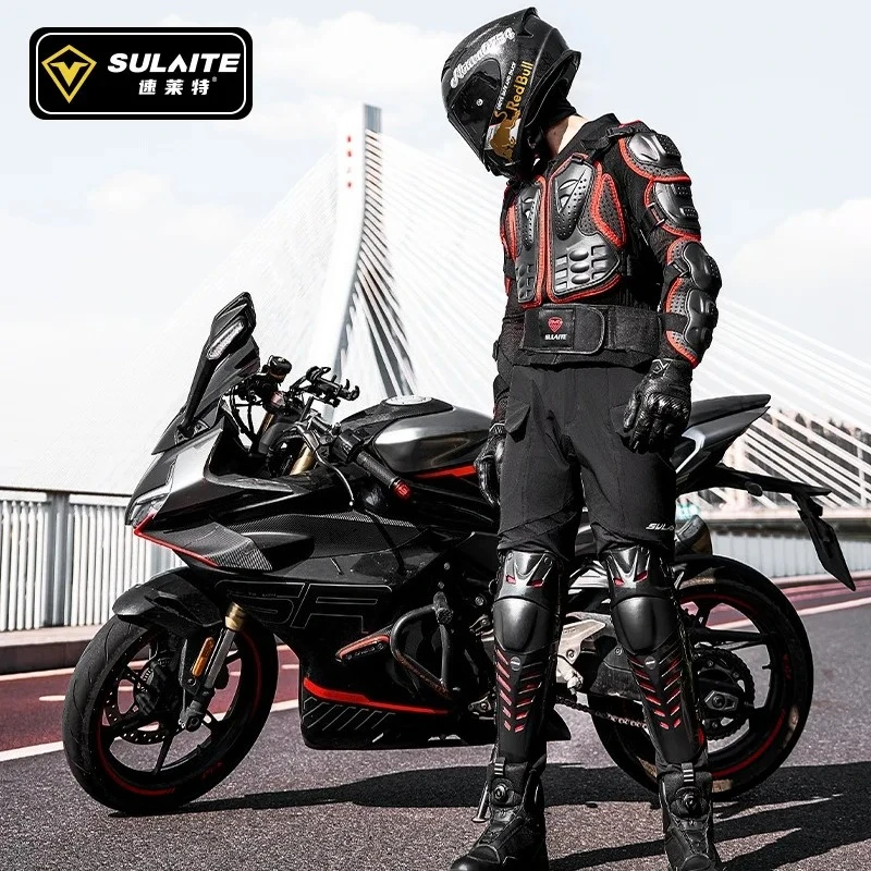

SULAITE Motocross Body Armor Jacket Wear-resistant Anti-drop Protective Gear for Urban Trail Bike Rally Motorcycle Racing Riding