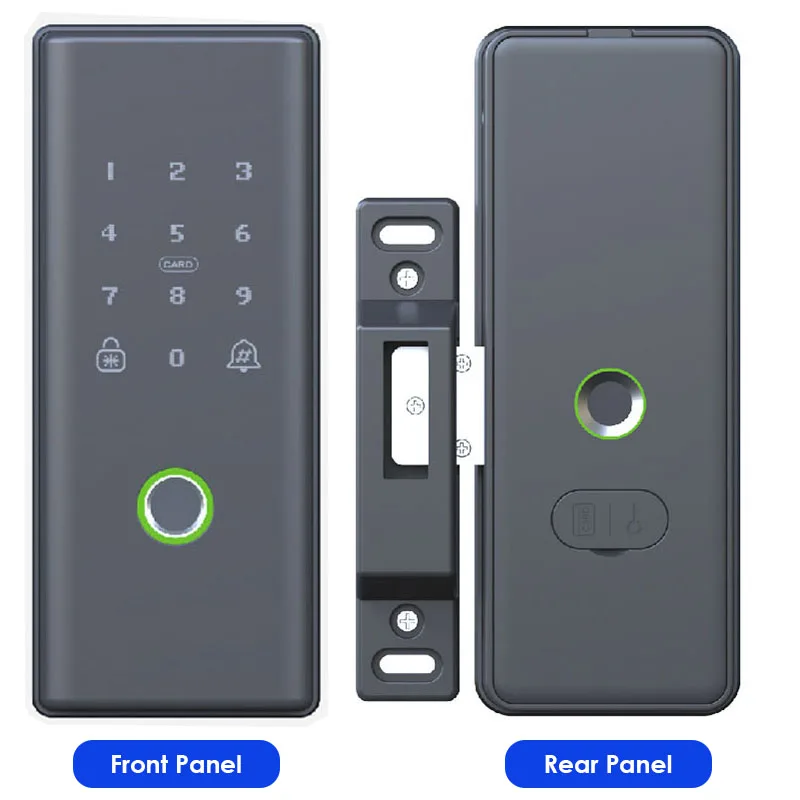 Tuya Bluetooth APP Control Dual Fingerprint Panel For Singapore Fence Gate Smart Digital Door Lock For Swing Front Door