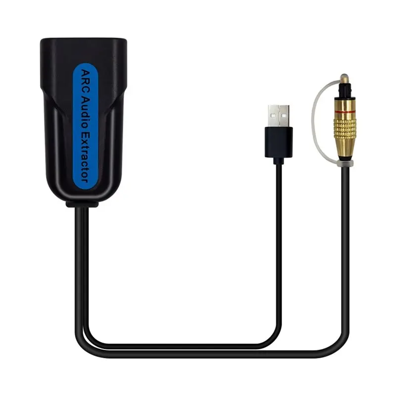 Audio Splitter Optical TOSLINK Stereo Out Splitter Audio Converter HD ARC Audio Extractor
