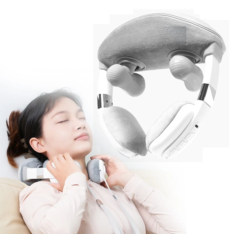 

Массажер для шеи шиацу, беспроводные электрические массажеры для глубоких тканей с подогревом, 5D разминающий массажный инструмент, облегчение мышц, боль