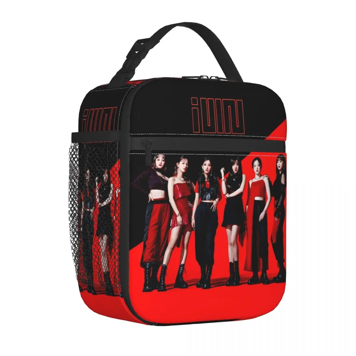 

(G) I-DLE Insulated Lunch Bags Thermal Bag Meal Container Girl Group K-Pop Portable Lunch Box Tote Food Handbags College Outdoor