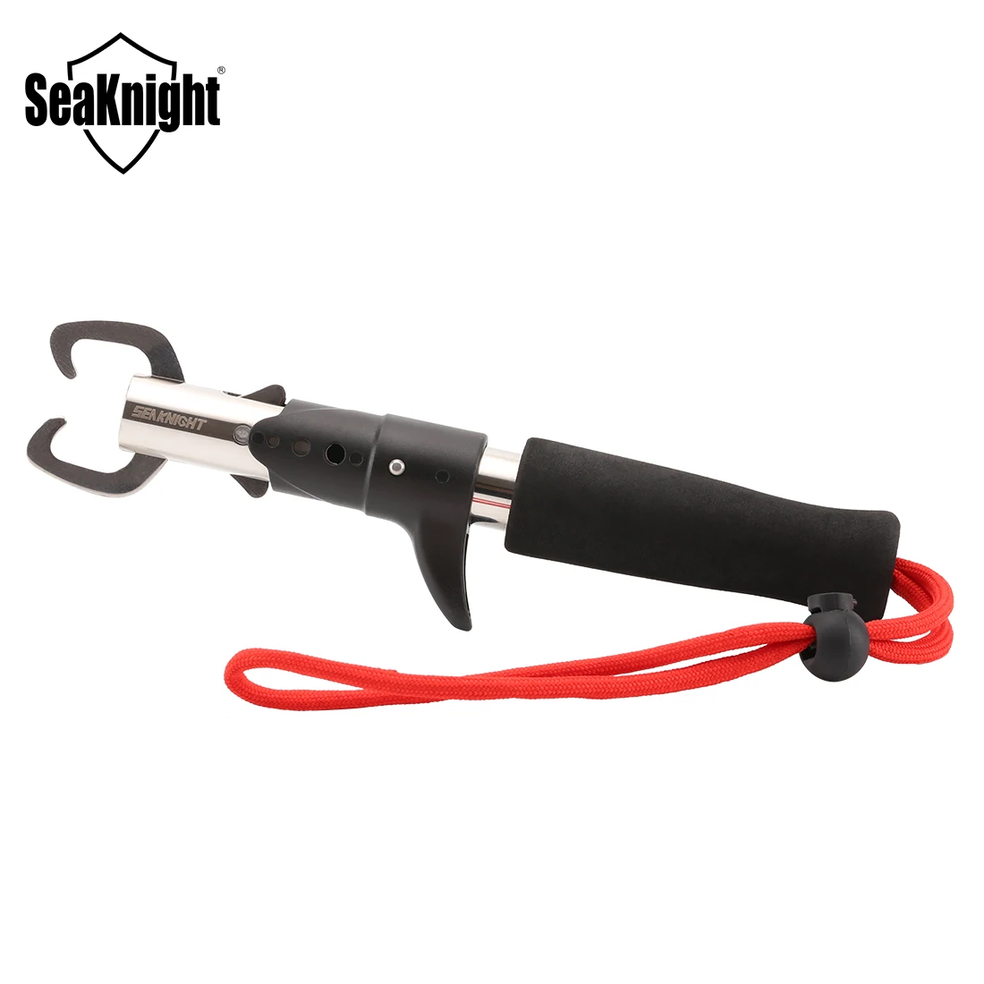 SeaKnight Brand Fish Grip SK001 Stainless Steel Fish Lip Grip Soft EVA Handle with Retention Rope Fishing Gripper Fishing Tools