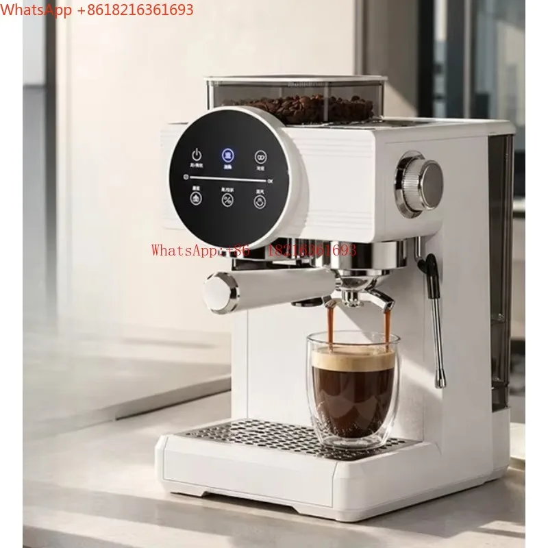 New2026 Household Italian Semi-automatic Grinding Integrated Small Milk Foam Extraction Coffee Machine 20Bar Professional Set
