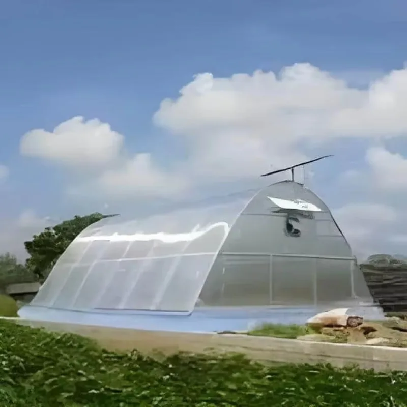 تجفيف الخضار الصغيرة بالفلفل الحار نفق جاف بالطاقة الشمسية الدفيئة قبة من البولي كربونات للزراعة المناخ الاستوائية صديقة للبيئة #6