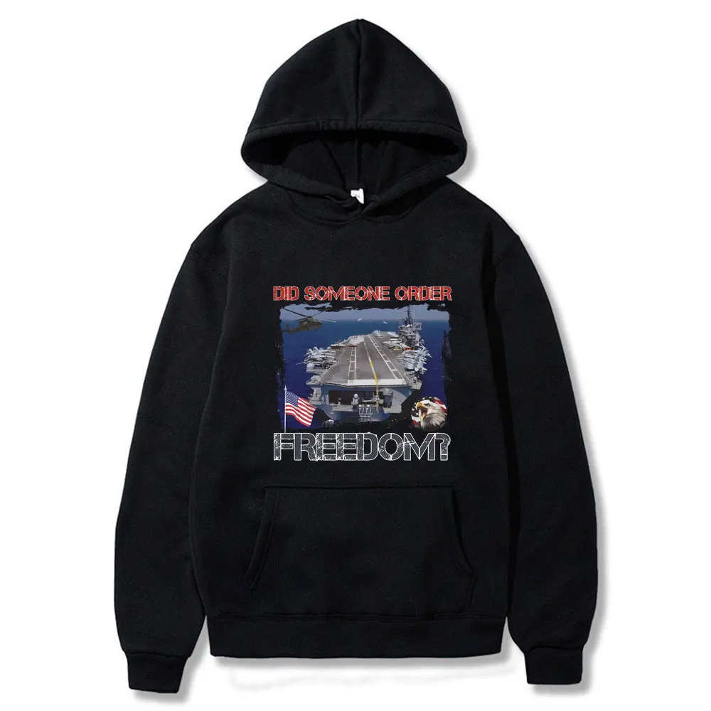 

Did Someone Order Freedom Funny Meme Hoodie Wif Is A Kilometer Pullover Men Women's Fashion Oversized Fleece Cotton Sweatshirt