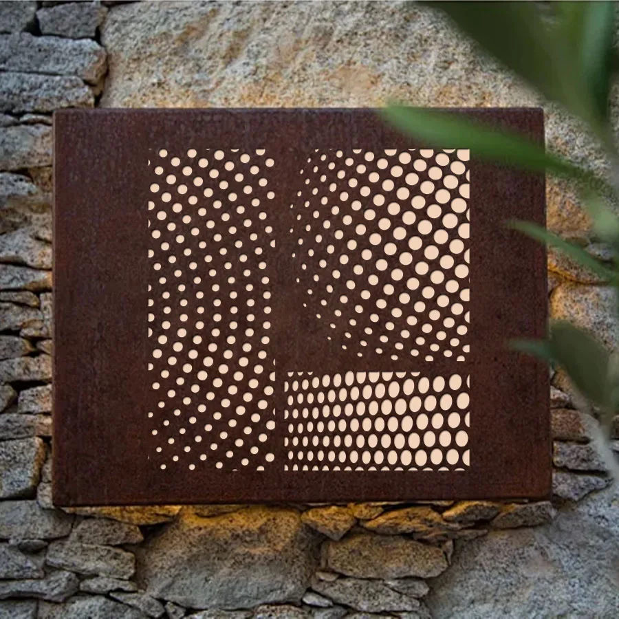 قطعة واحدة من استنسل نصف النقاط - قالب رسم قابل لإعادة الاستخدام مقاس 11.8 × 11.8 بوصة لفن الحائط وخلفية الرش والحرف اليدوية