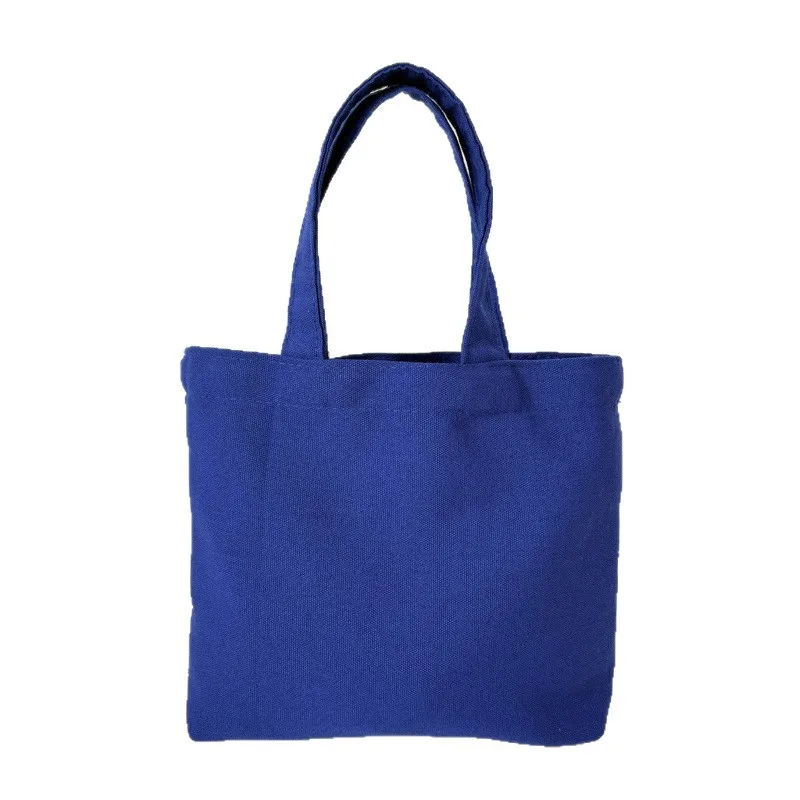 New Solid Color Canvas Handbag for Women, Simple and Portable, Carrying Lunch Boxes and Bento Bags for Work.