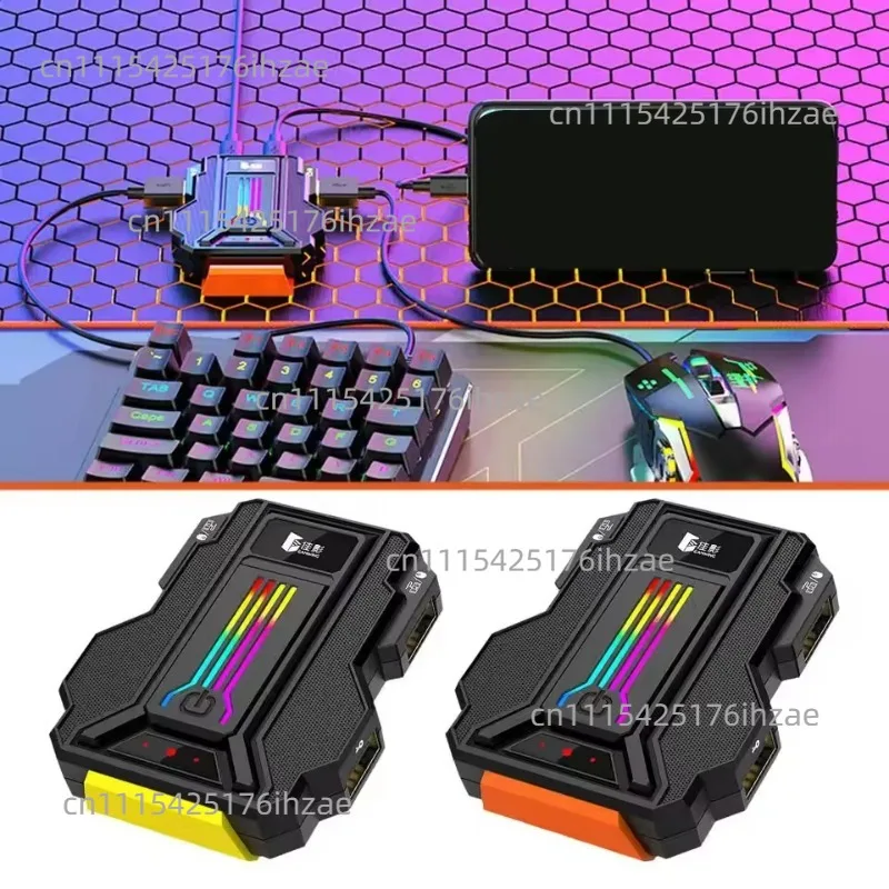 Gaming Keyboard Converter Adapter Smart Mapping Wired USB Double Sided Socket