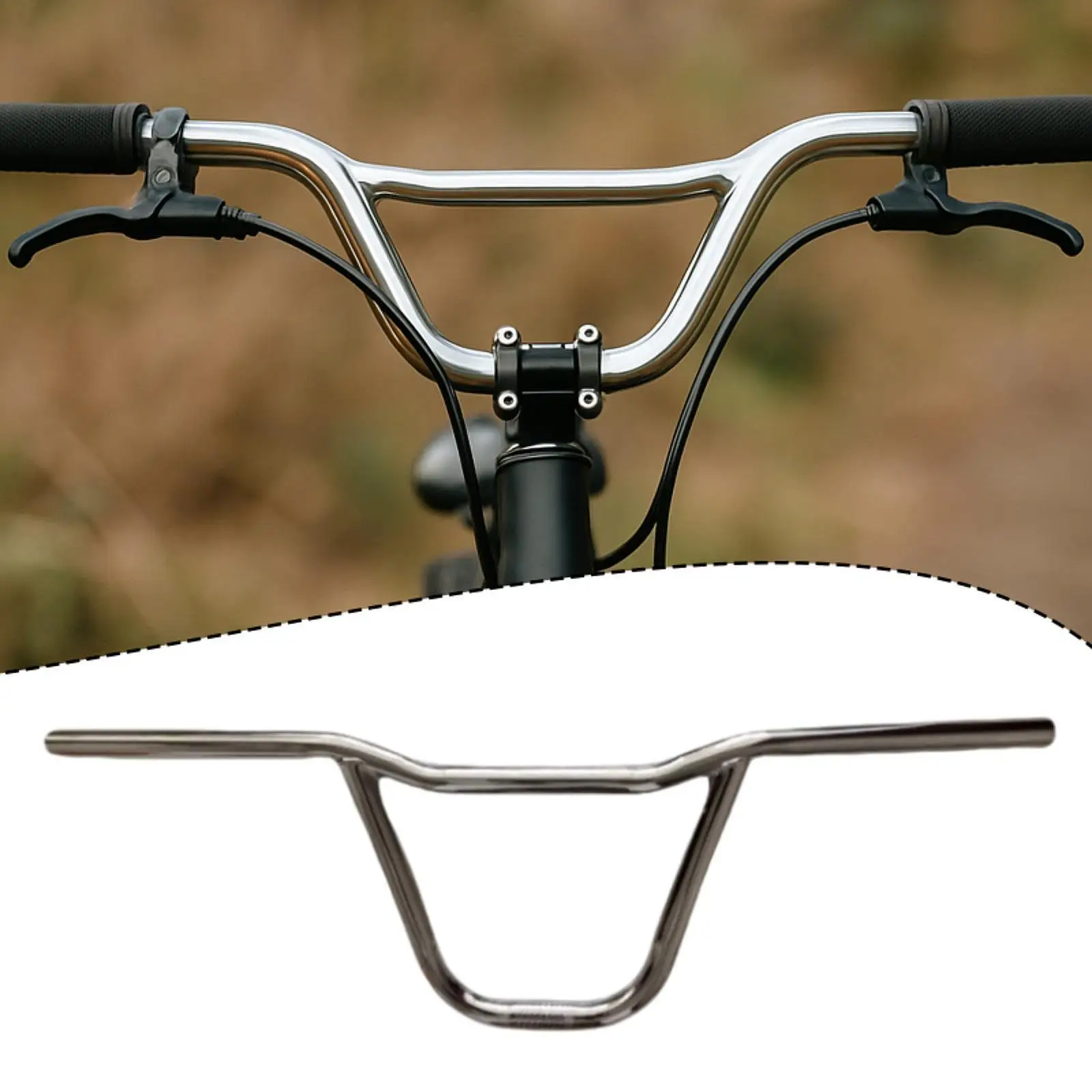 Bicycle Handlebar Comfortable Grip Riser Bar for Biking Maintenance Upgrade