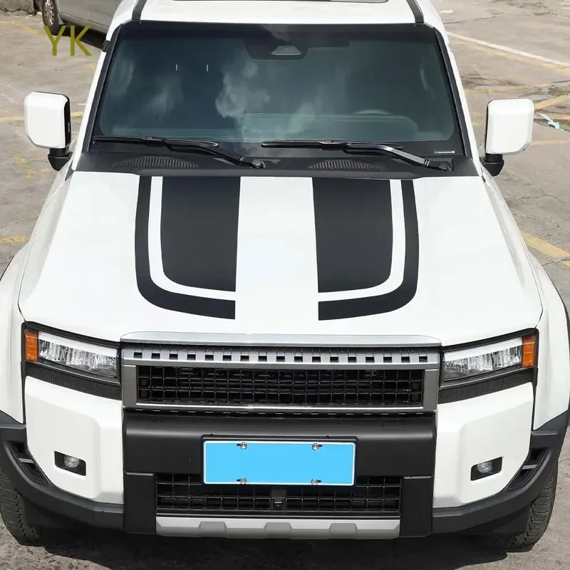 

For Toyota Cruiser Prado 2024-2025 Car Front Hood Stickers Vinyl Wrap Decals Car Accessories