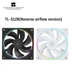 Thermalright TL-S12R 12CM computer case fan, reverse air outlet,Halo lighting effect,4PIN PWM/5V 3PIN ARGB,1500RPM