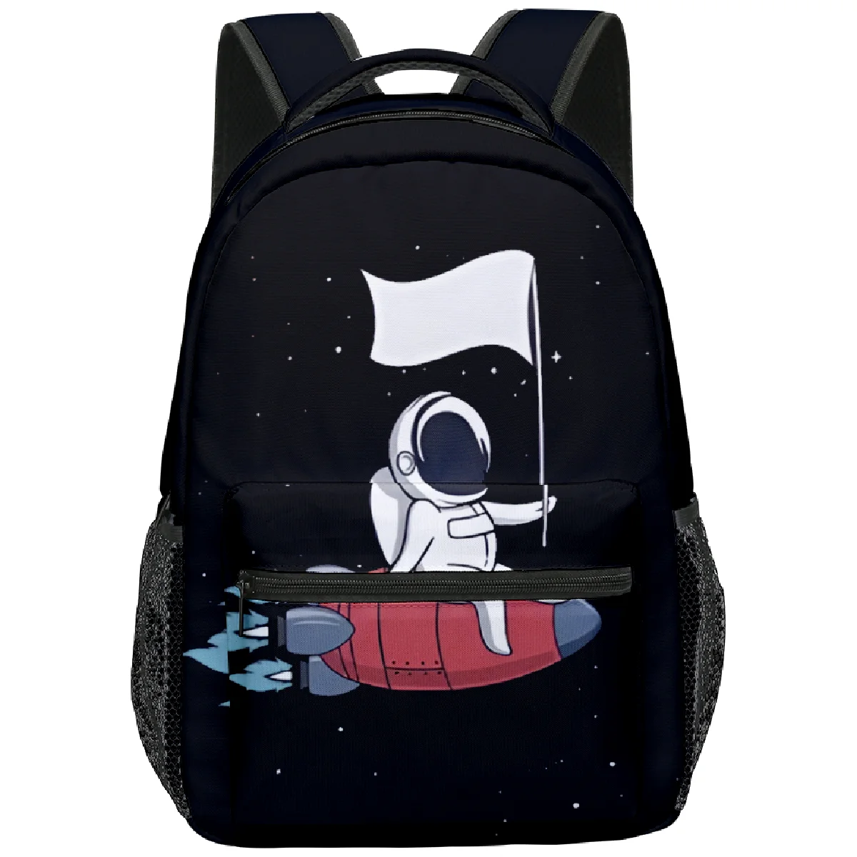 Trendy Popular Funny Space astronaut student Bookbag Notebook Backpacks 3D Print Oxford Waterproof Boys/Girls Travel Backpacks