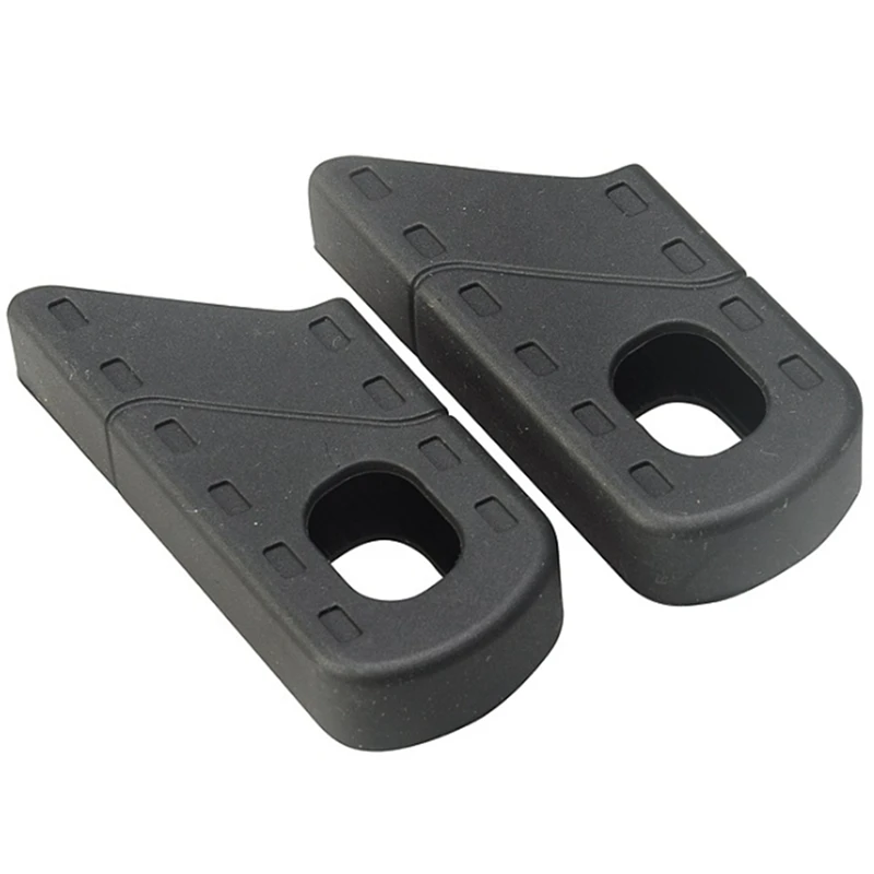 

2PCS Universal Bicycle Fixed Gear Rubber Crankset Crank Protector Cover Case Road Bike Crank Arm Boot Sleeve, Black