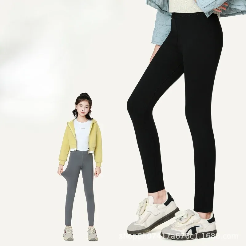 2025 سراويل اليوغا للأطفال مبطنة بالصوف تصميم الشتاء طماق الحرارية السميكة تمتد أكتيفيوير قاعدة الطقس البارد #1