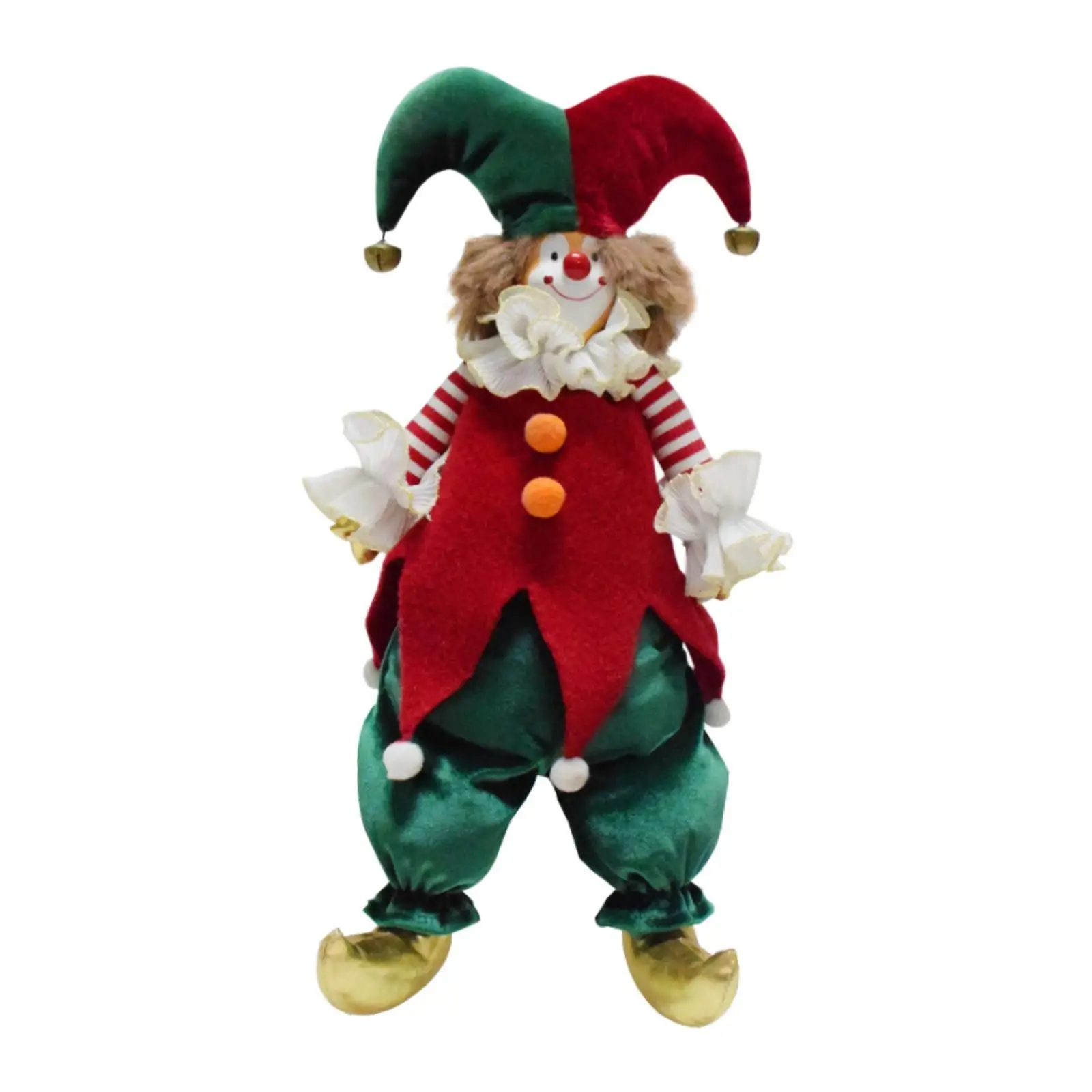 

Рождественская кукла-клоун для декоративного оформления интерьера, идеальный подарок, рождественская фигурка для гостиной, стола, фермерского дома, спальни, рабочего стола