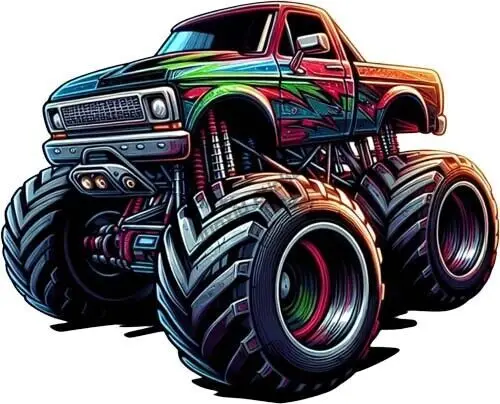 الكرتون الملونة شاحنة سيارة الوفير ملصق كوب الكمبيوتر المحمول نافذة السيارة الوفير ملصق مائي الاشياء اكسسوارات الديكور الداخلي