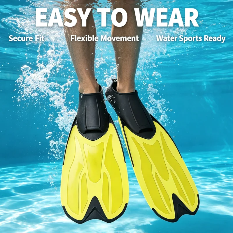 Professional Swimming Fins Material Snorkeling Gear For Pool Ocean Training Adventure