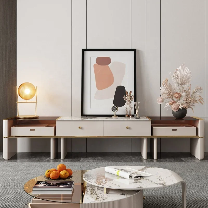 

Modern Luxury Rectangular Personality TV Cabinet