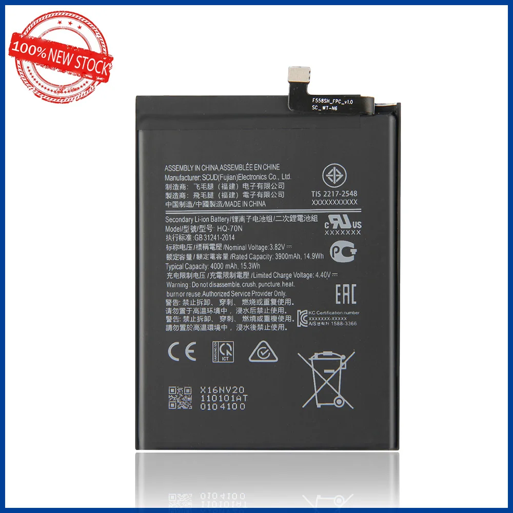 Genuine Brand New HQ-70N 4000mAh Replacement Battery For Samsung Galaxy A11 A115 SM-A115 Mobile phone Batteria Batteries+Tools