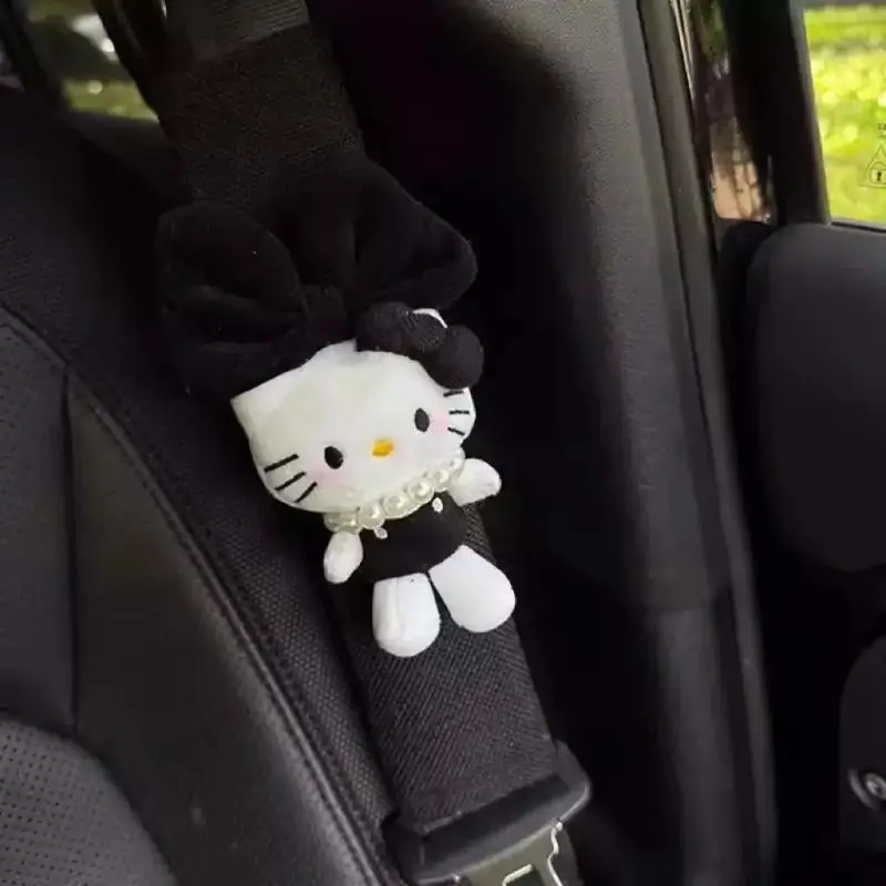 1Pcs Hallo Kitty Auto Sitz Gürtel Abdeckung Cartoon Sitz Gürtel Schutzhülle Plüsch Auto Zubehör Auto Sitz Gürtel Ornament Liefert