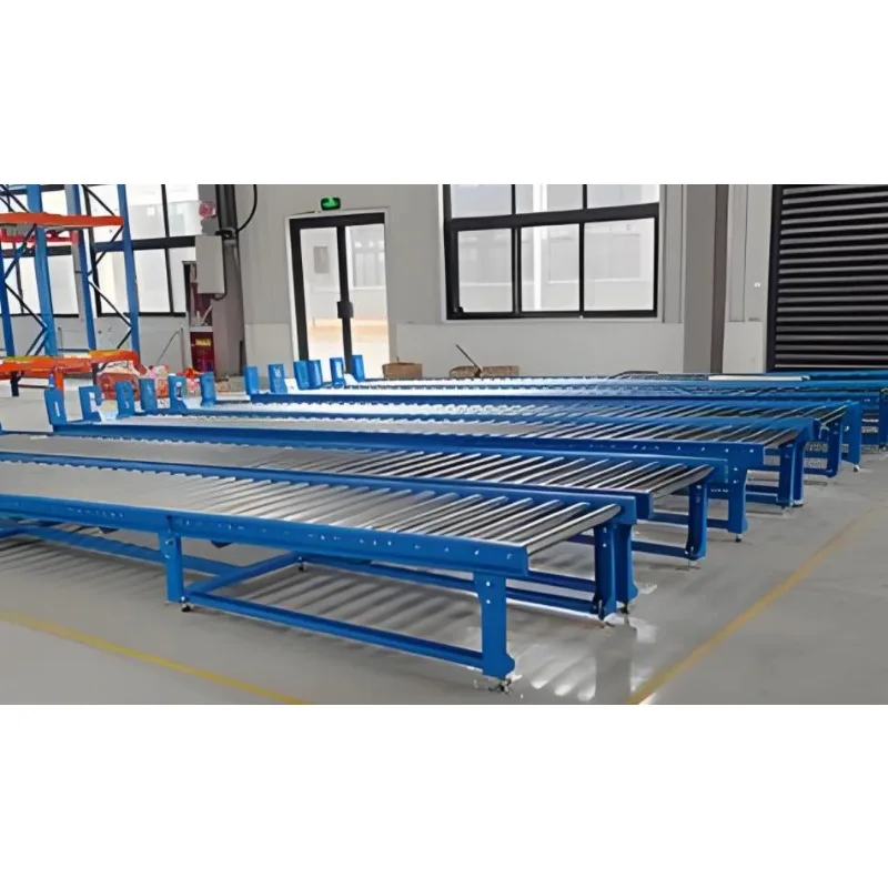 Safe operation optimized industrial roller conveyor system, certified MT100 roller conveyor system for volatile chemical storage
