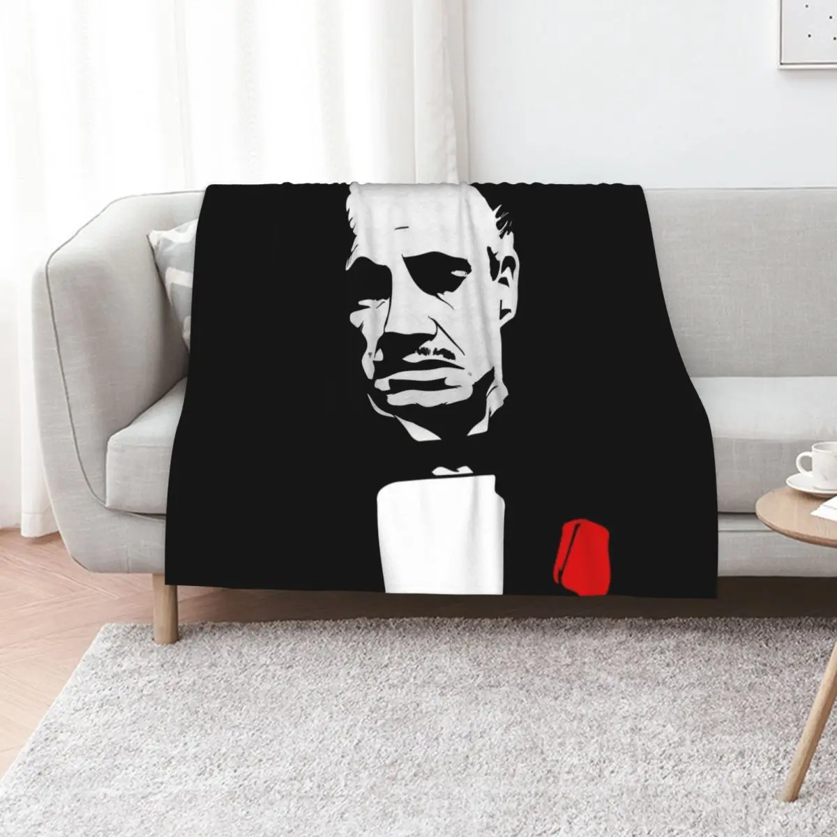 

The Godfather Flower Throw Blanket Thermals For Travel Decorative Throw Designers Plaid on the sofa Blankets