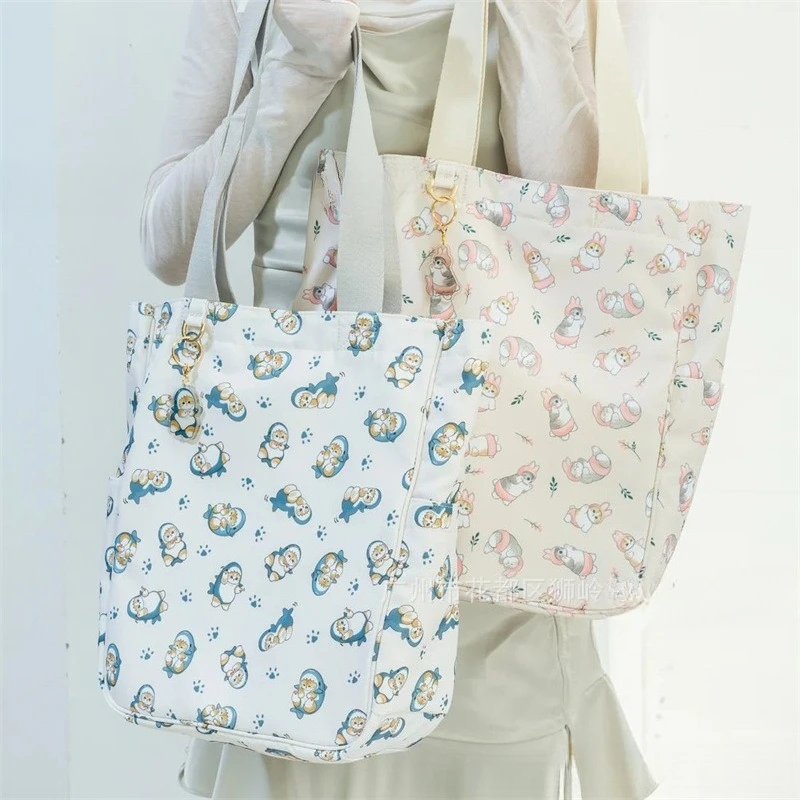 Bolso de Mano con Diseño de Mofusand, Gran Capacidad, Ideal para Estudiantes, para Clases y Compras Diarias