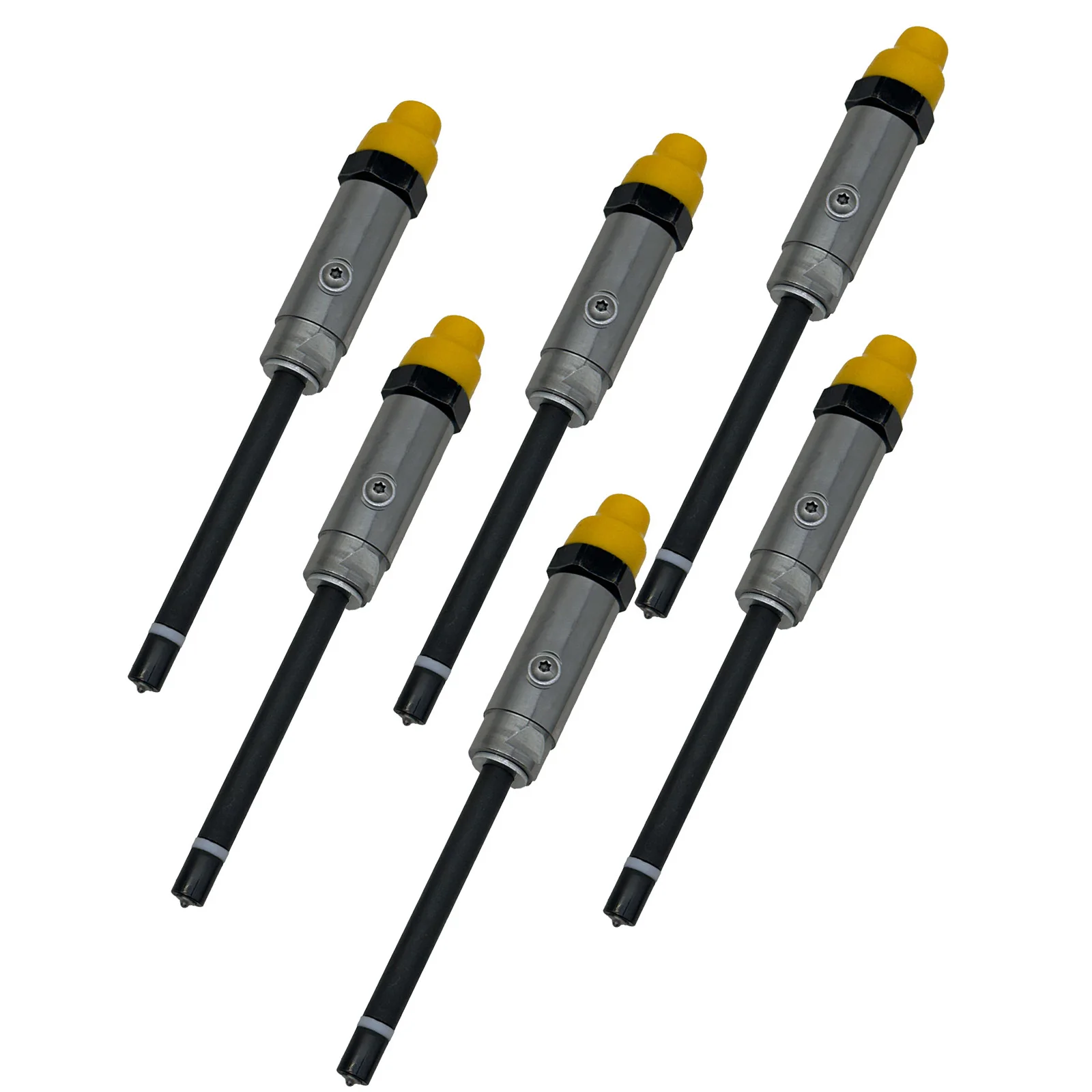 6PCS Fuel Injector 0R-3418 8N-7001 8N-7005 7W-7031 For Caterpillar CAT Engine 3306 3306B Excavator 215 219 225 229 235 E240 E300