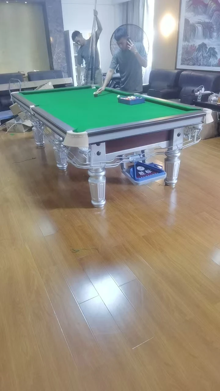 

Wholesale Chinese Black 8 Balls Style 9ft Billiard Pool Table for Commercial or House Use