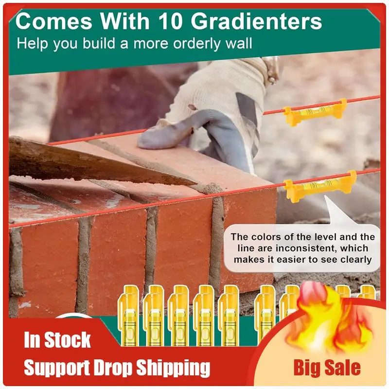 

A70U New 2 Pack Mason-Line With Handle, Twisted 540 FT 18 Reloadable Line Reel With 10 Built In Levels, Braided Nylon Line