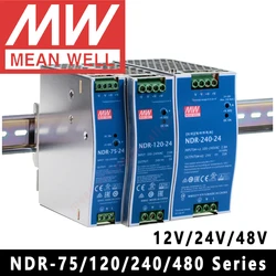 Original Mean Well NDR-75-12/24/48 meanwell DC 12V 24V 48V 75W Single Output Industrial Power Supply