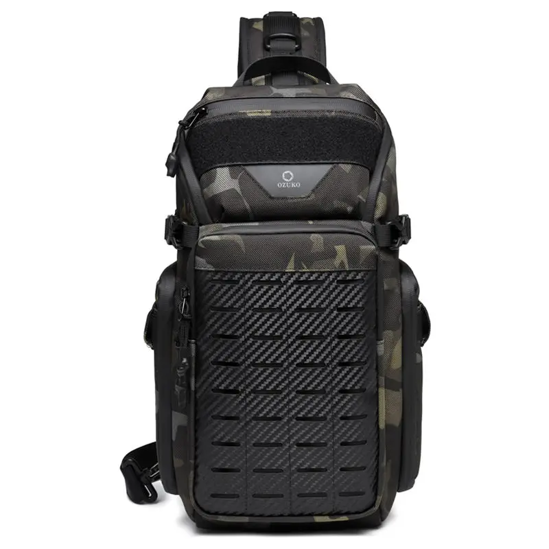 Multifunctional Men Sling Chest Bag Travel Outdoor Tactical Shoulder Crossbody Bag Large Capacity Waterproof Sports Bag For Men