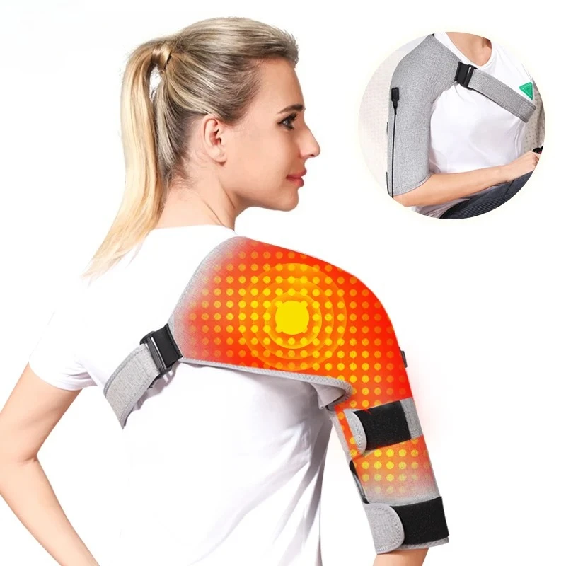 Rotlichttherapie-Schultermassagegerät – 3-Gang-Wärmevibration lindert Gelenkschmerzen und fördert die Erholung für Fitness-Enthusiasten und Senioren