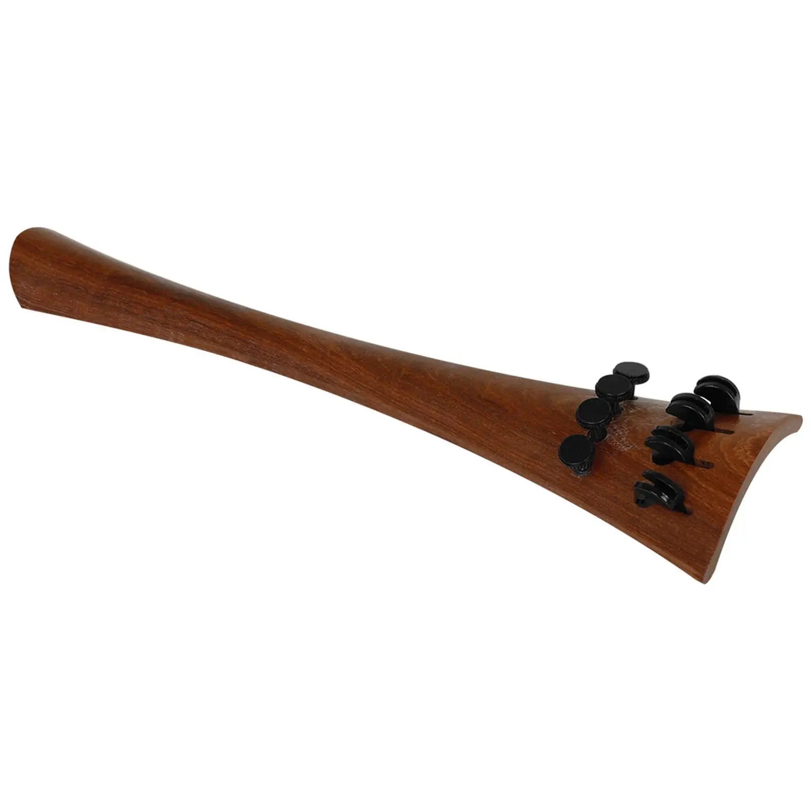 

4/4 Cello Tailpiece with Four Copper Tuners Redwood Material Parts Board for Cello Instrument Replacement Use