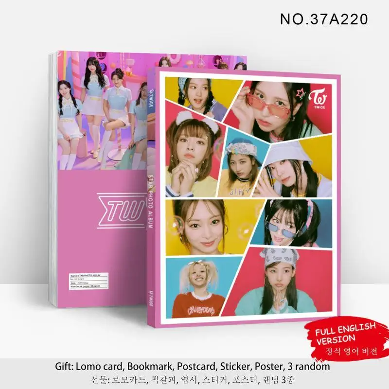 

Kpop TWICE 13th Mini - with You The New Album Nayeon Jeongyeon Momo Sana Jihyo Mina Dahyun Chaeyoung Tzuyu Photo Album Fans Gift