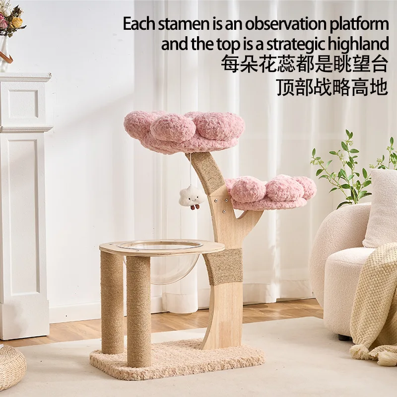 A Series Premium Selection Cat Climbing Frame With Nest Toy Jumping & Scratching Boards Multi-layer Design Detachable & Washable