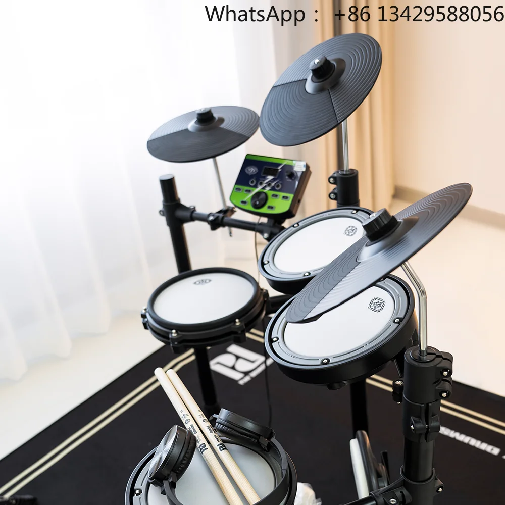 Professional Electronic PD333 Musical Drum Kit Set Great Standards Complimentary Package Including Mesh Rubber Drum Heads