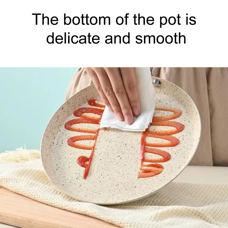 Frying Pan Non-stick Omelet Pot Home Steak Pizza Breakfast Pancake Pan Fried Egg Induction Gas Stove Saucepan Kitchen Cookware
